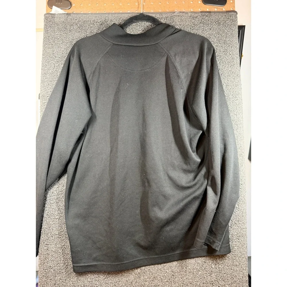 The North Face 1/4 Zip Pullover Mens Large Black VaporWick Active Long Sleeve